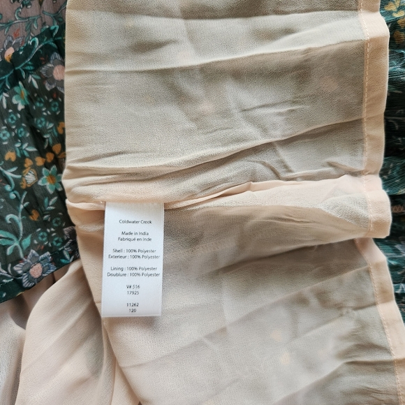 Beautiful Coldwater Creek XL Ladies Dress Ombre Floral Dressy Maxi - Picture 6 of 7